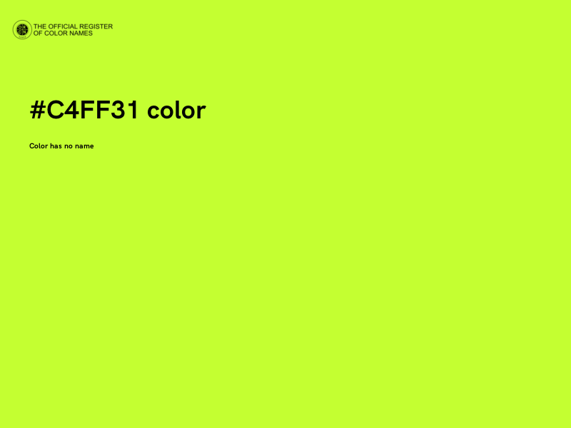 #C4FF31 color image