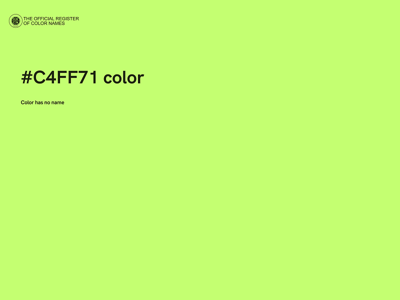 #C4FF71 color image