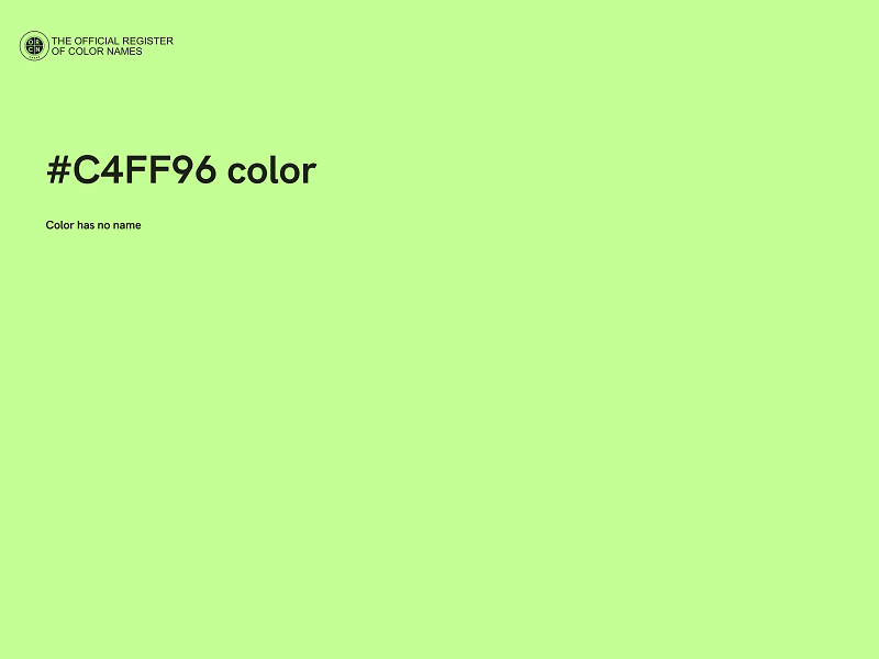 #C4FF96 color image