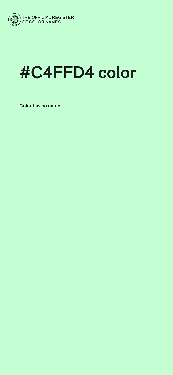 #C4FFD4 color image