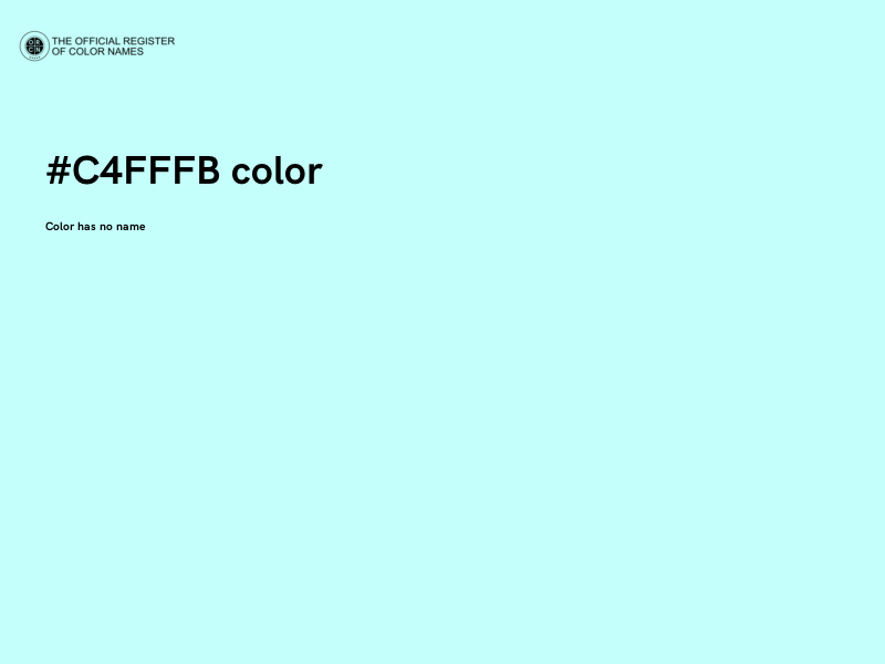 #C4FFFB color image
