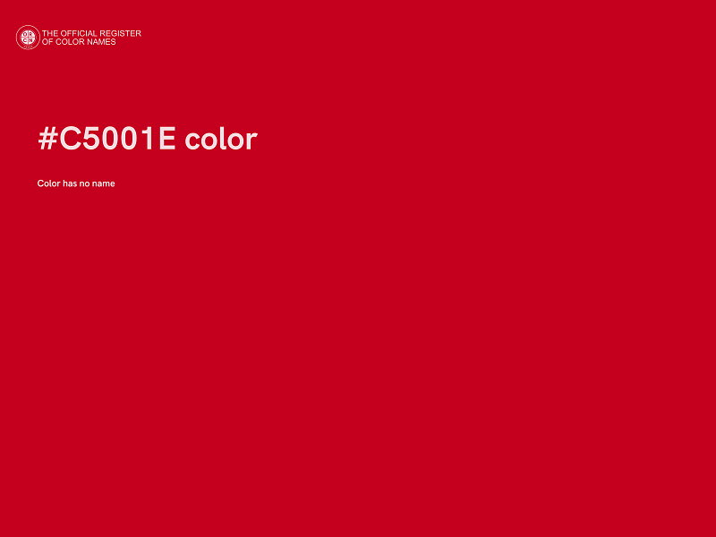 #C5001E color image
