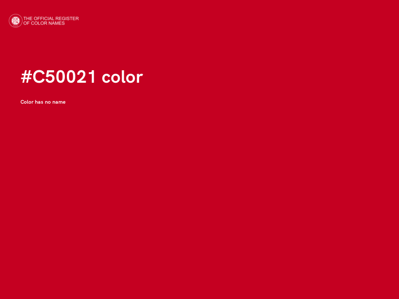 #C50021 color image