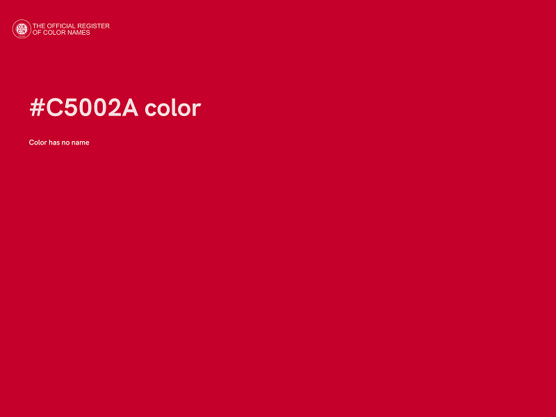 #C5002A color image