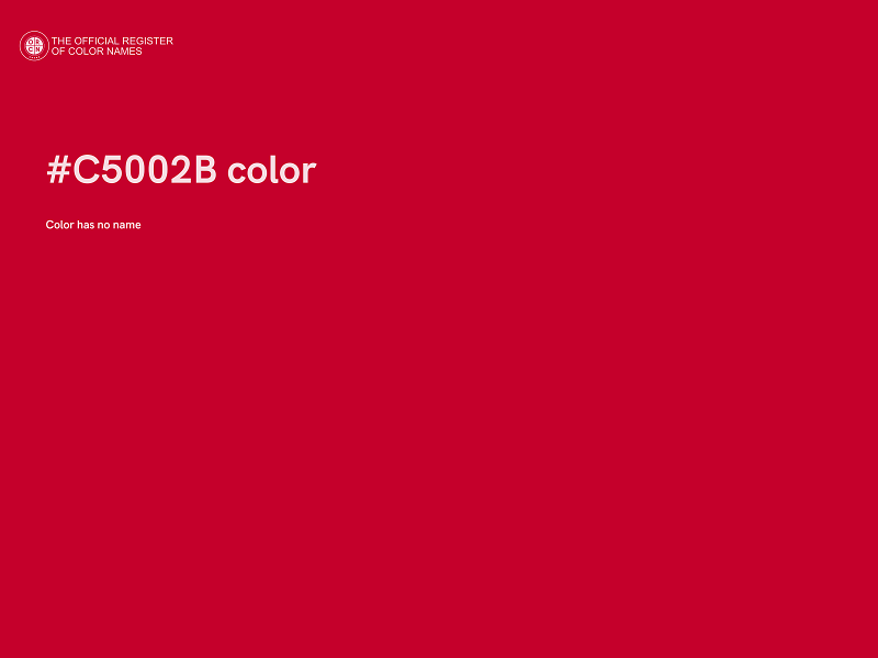 #C5002B color image