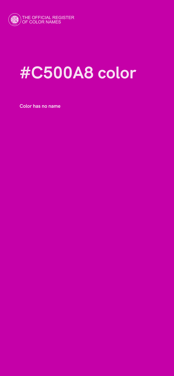 #C500A8 color image