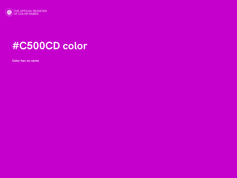 #C500CD color image