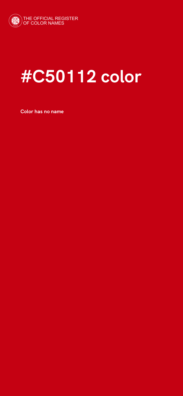 #C50112 color image