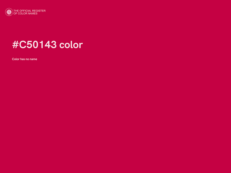 #C50143 color image