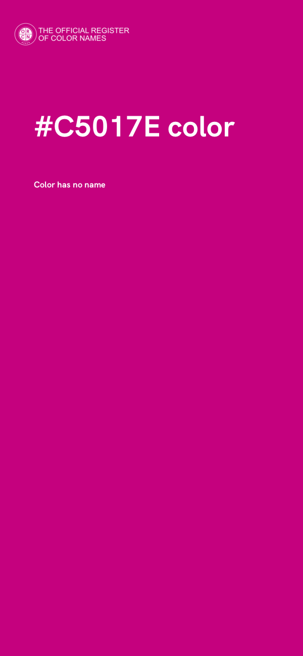 #C5017E color image