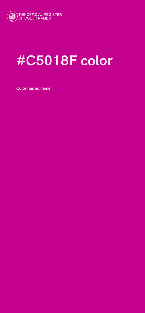 #C5018F color image
