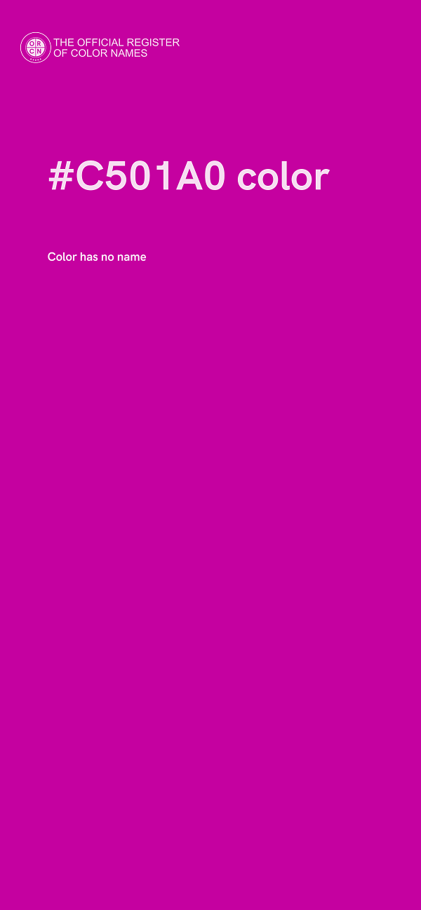 #C501A0 color image