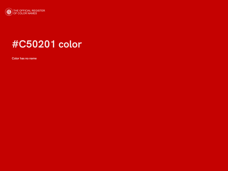 #C50201 color image
