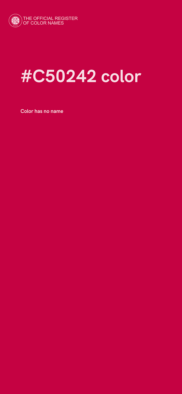 #C50242 color image