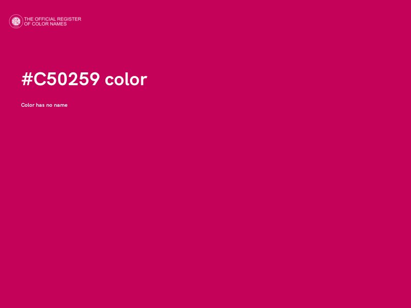 #C50259 color image