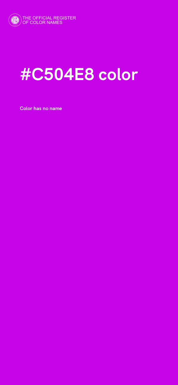 #C504E8 color image