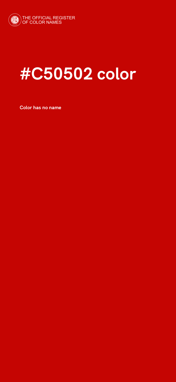#C50502 color image