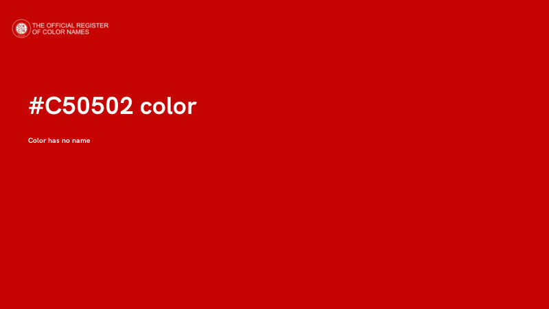 #C50502 color image