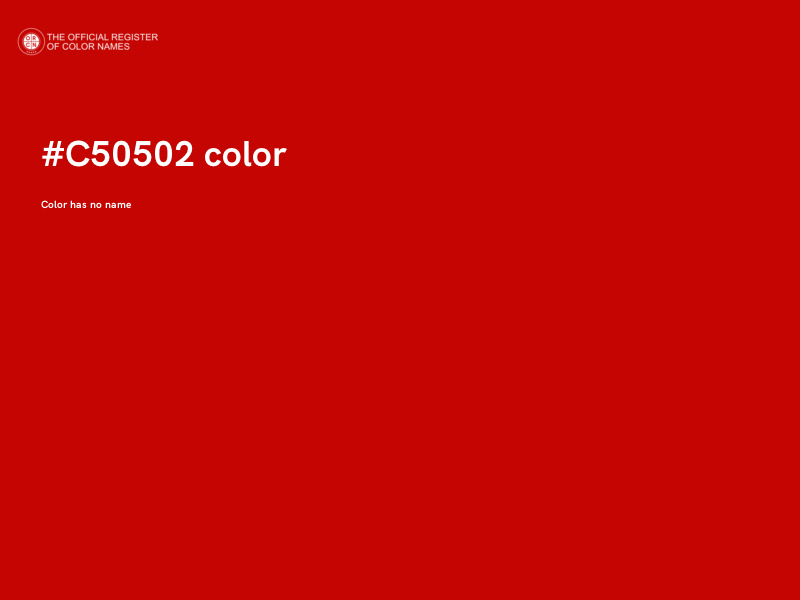 #C50502 color image