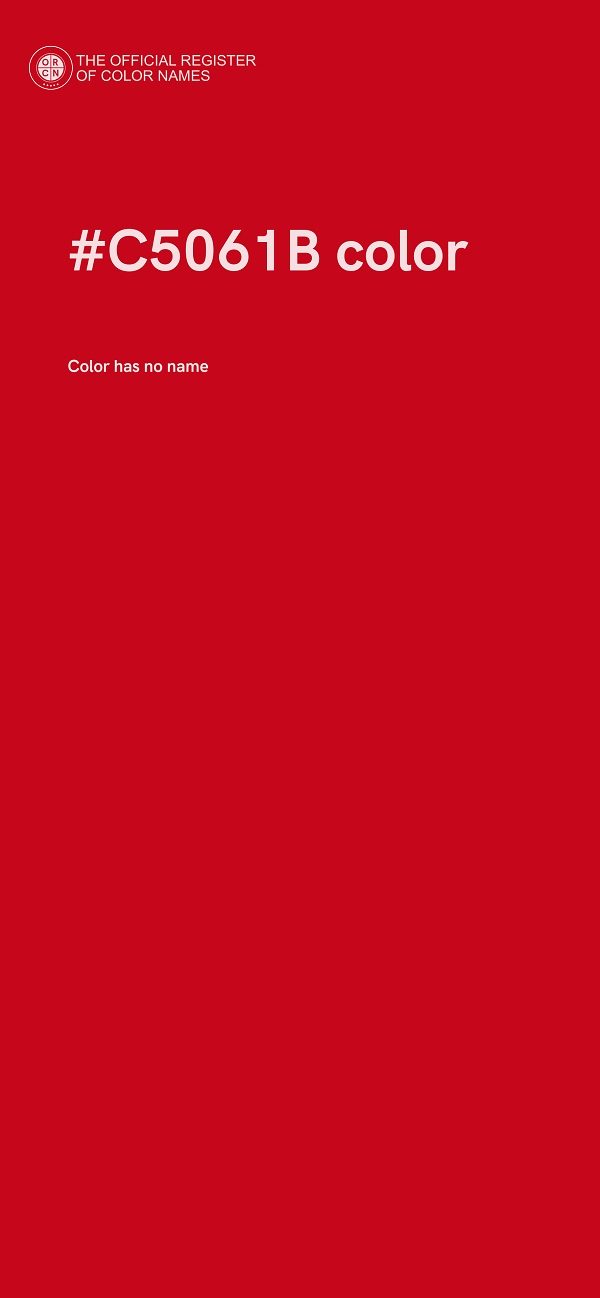 #C5061B color image