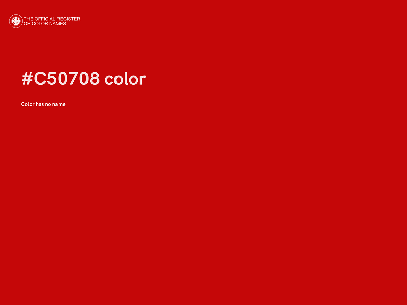 #C50708 color image