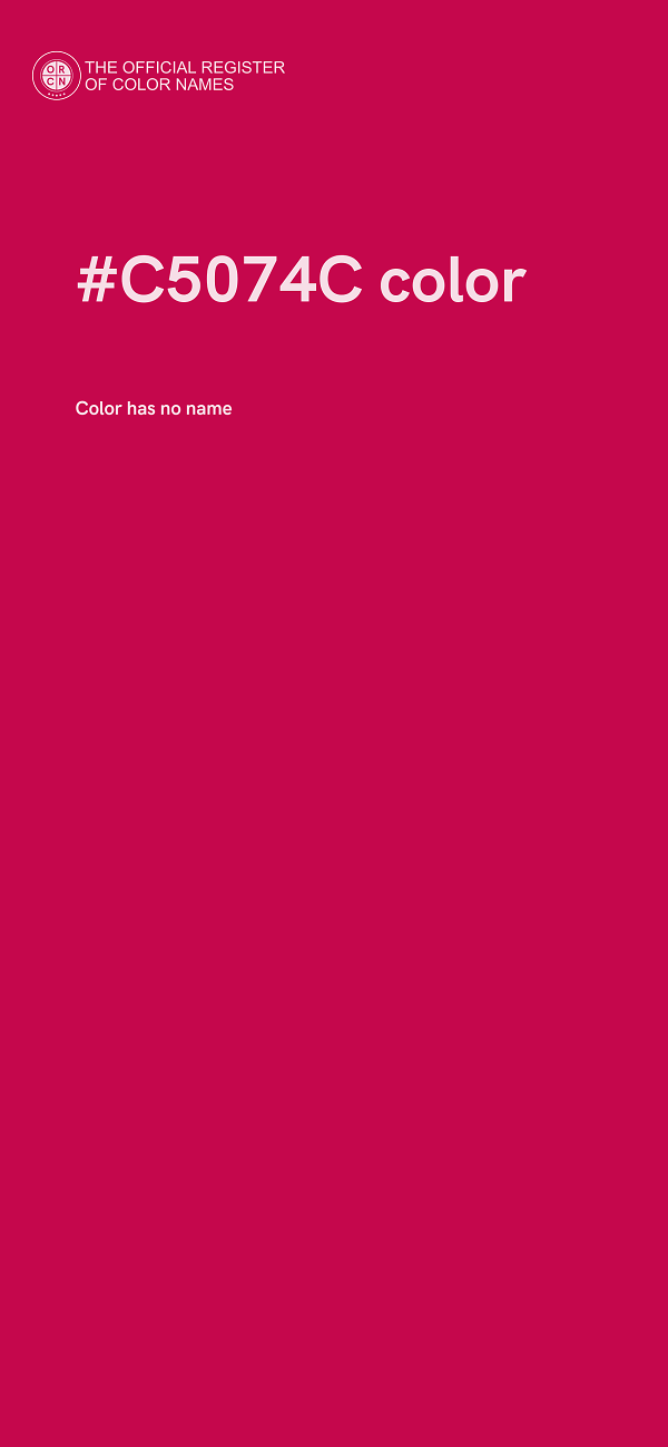 #C5074C color image