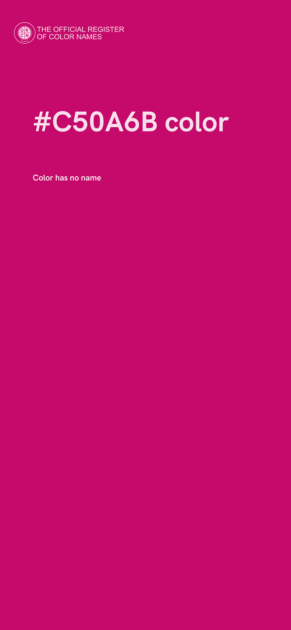#C50A6B color image