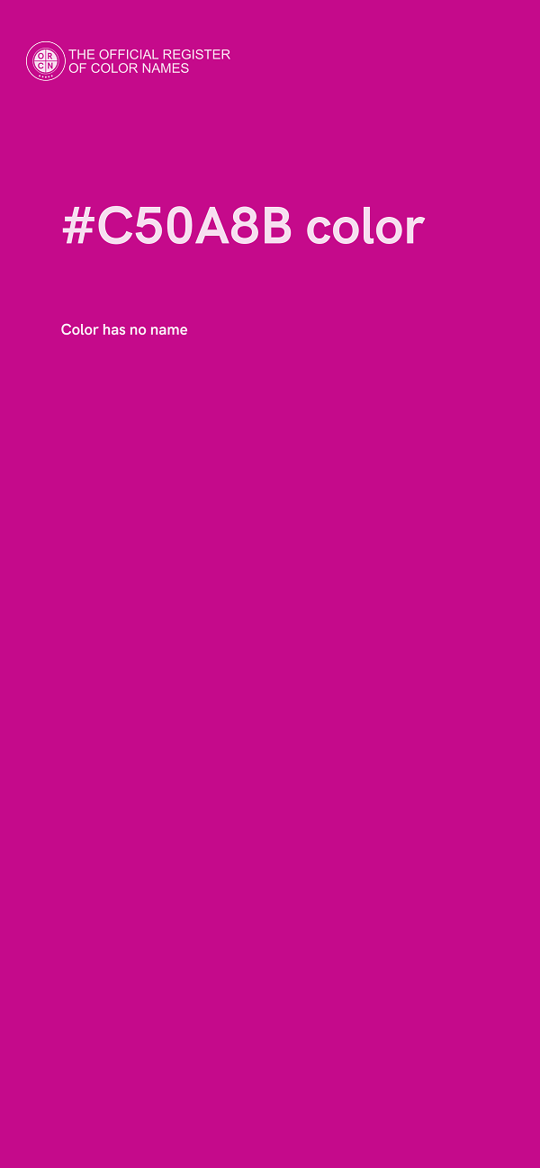 #C50A8B color image