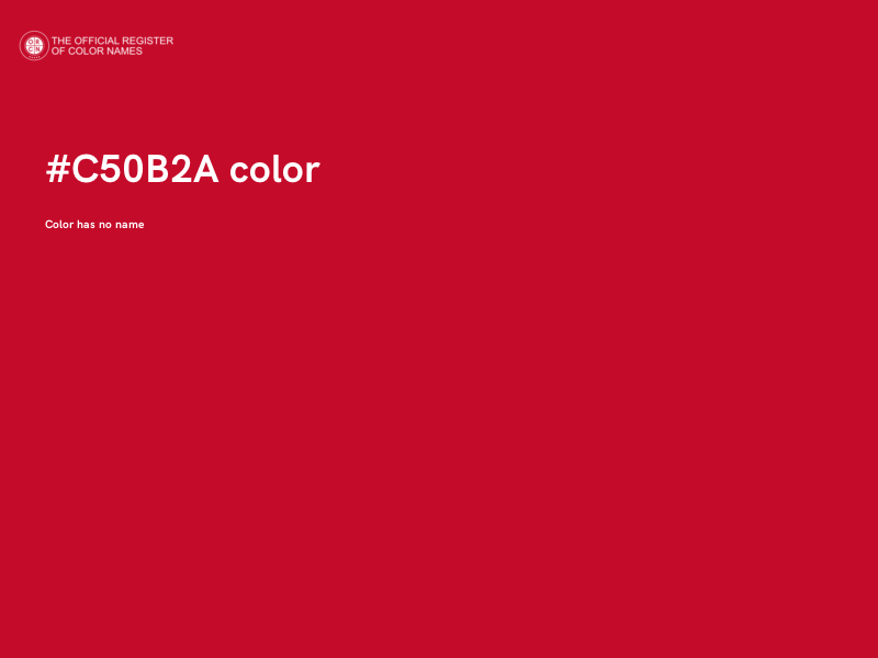 #C50B2A color image
