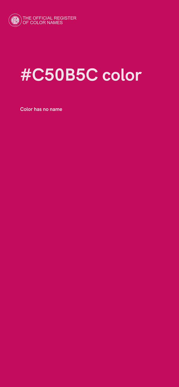 #C50B5C color image