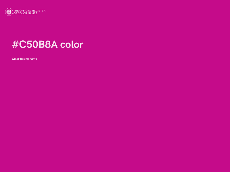 #C50B8A color image