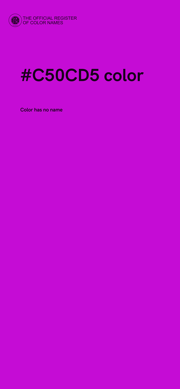 #C50CD5 color image
