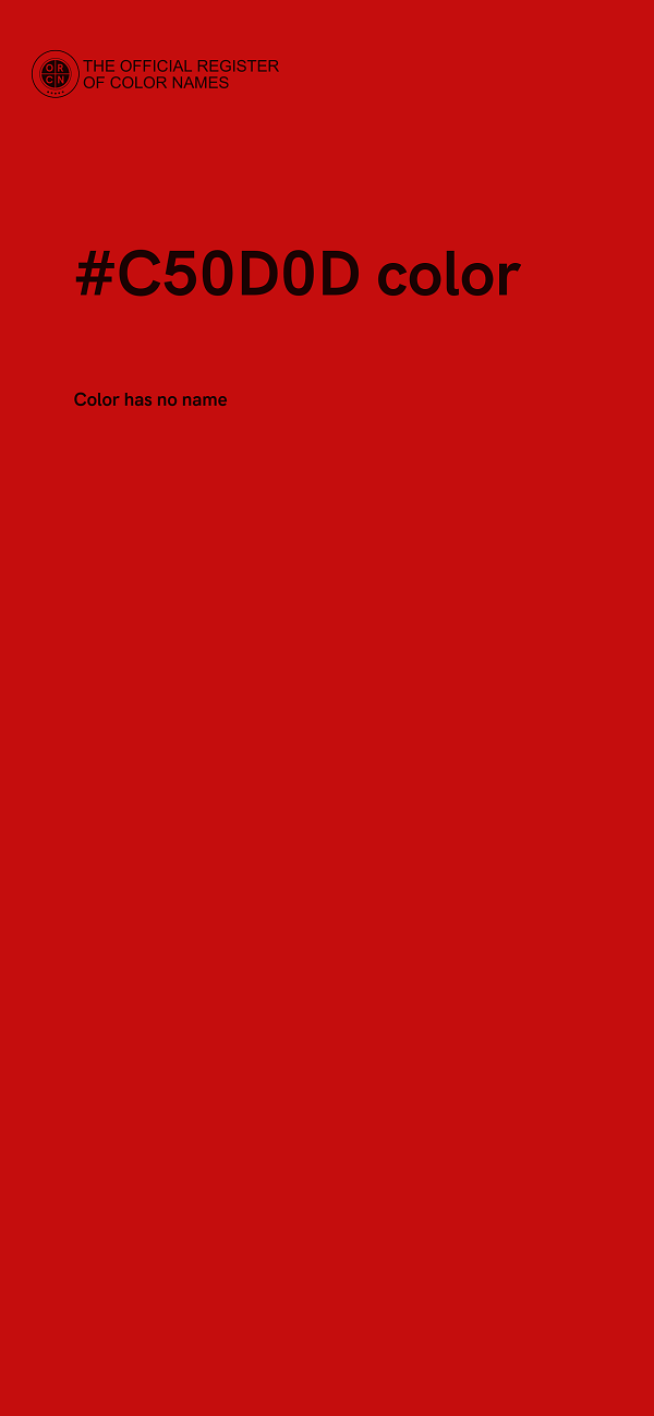 #C50D0D color image