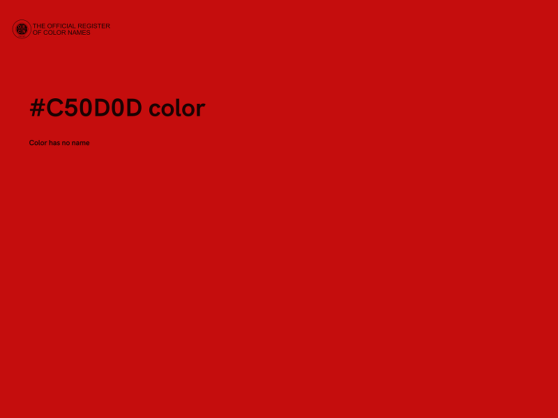 #C50D0D color image
