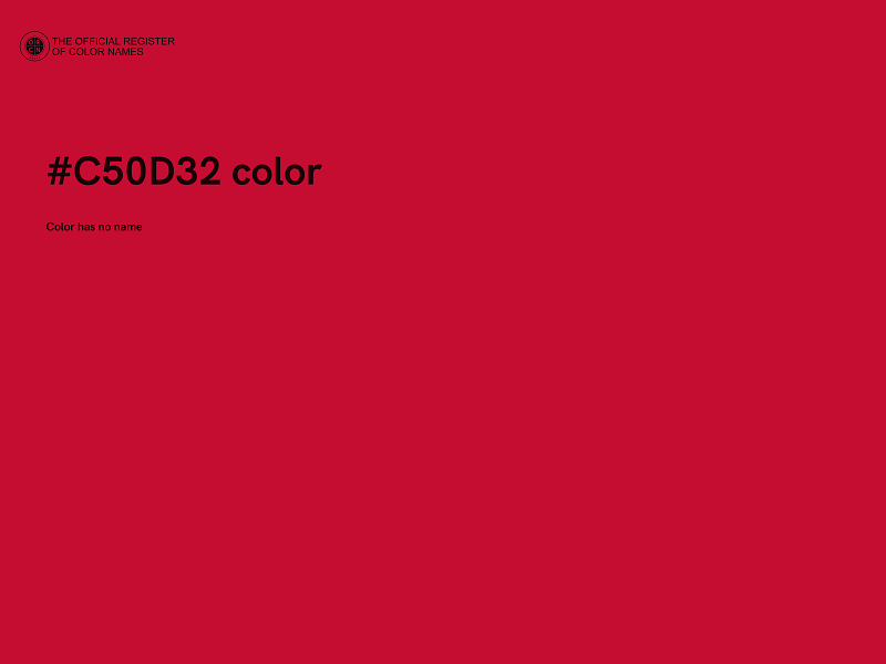 #C50D32 color image