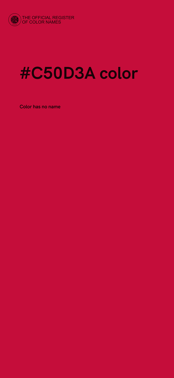#C50D3A color image