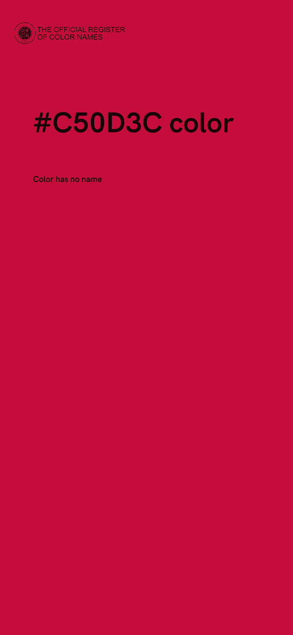 #C50D3C color image