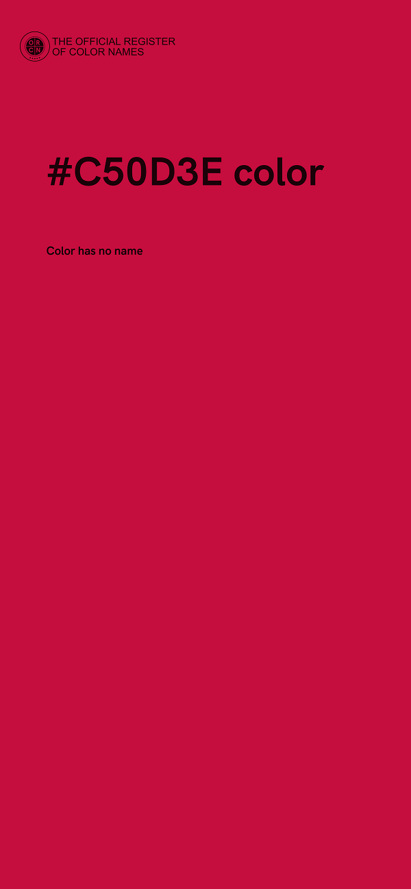 #C50D3E color image