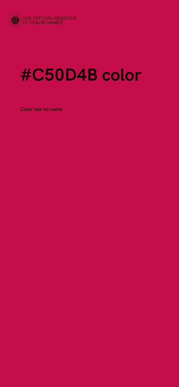#C50D4B color image