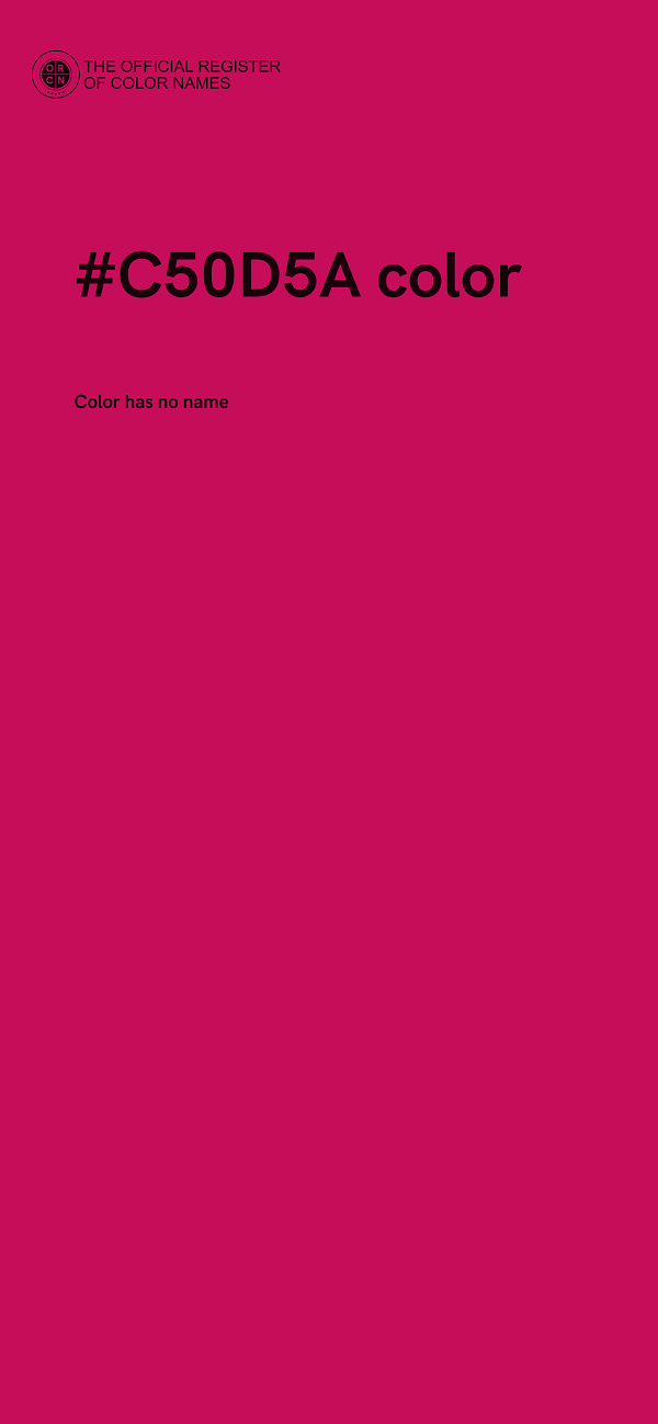 #C50D5A color image