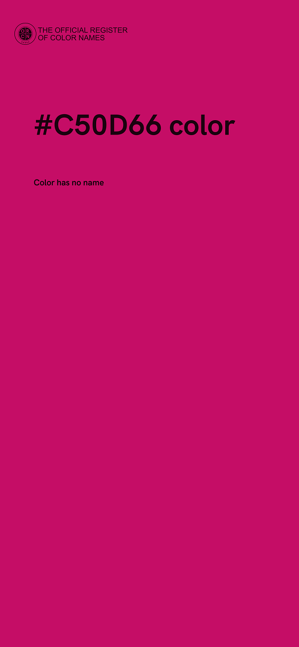 #C50D66 color image