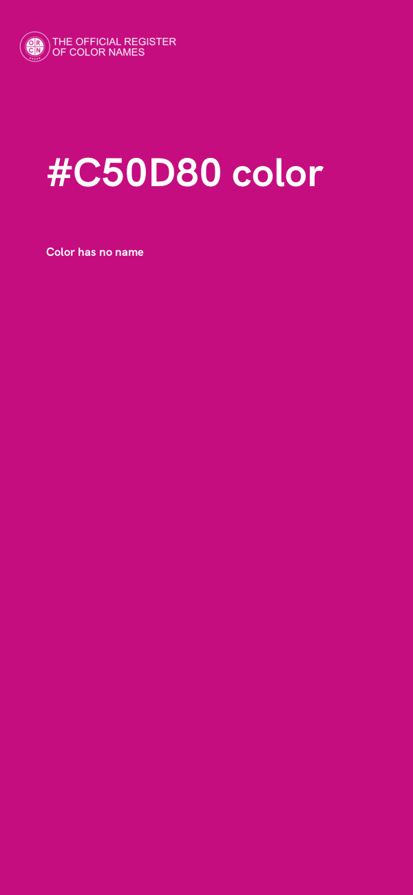 #C50D80 color image