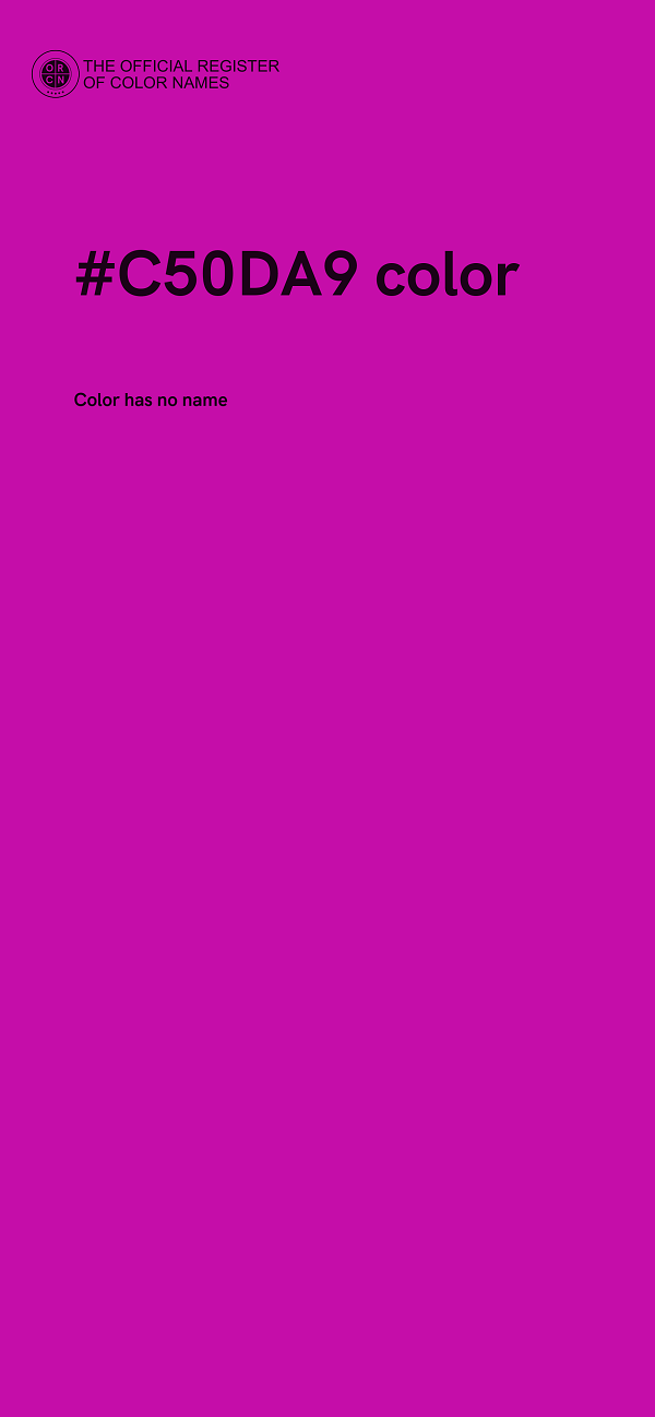 #C50DA9 color image