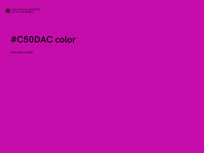 #C50DAC color image