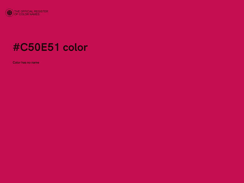 #C50E51 color image