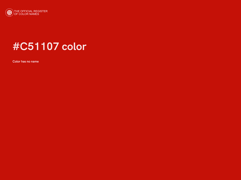 #C51107 color image