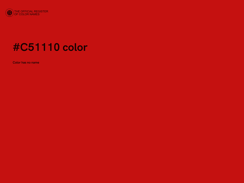 #C51110 color image