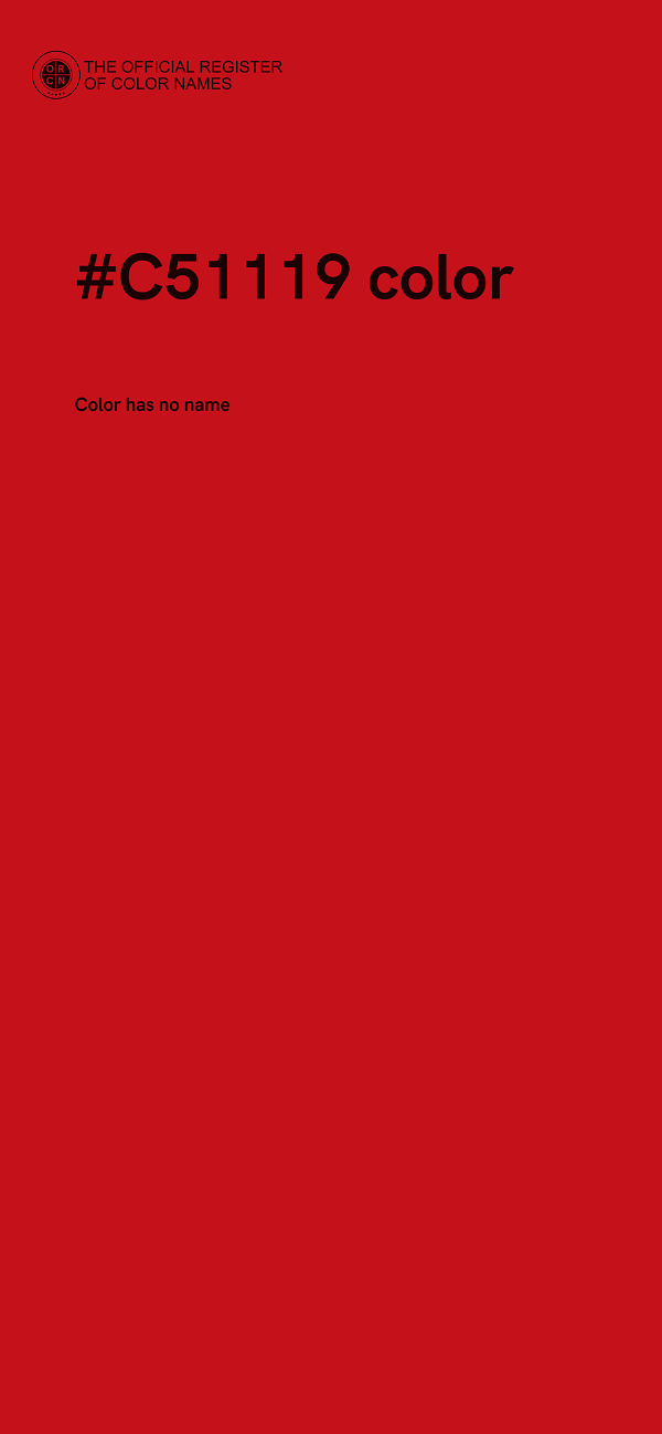 #C51119 color image