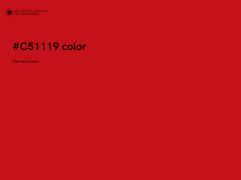 #C51119 color image