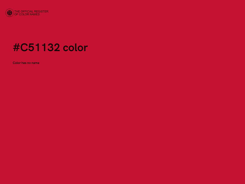 #C51132 color image